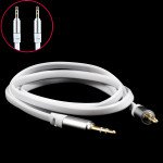Wholesale Auxiliary Music Cable 3.5mm to 3.5mm Flat Wire Cable (White)